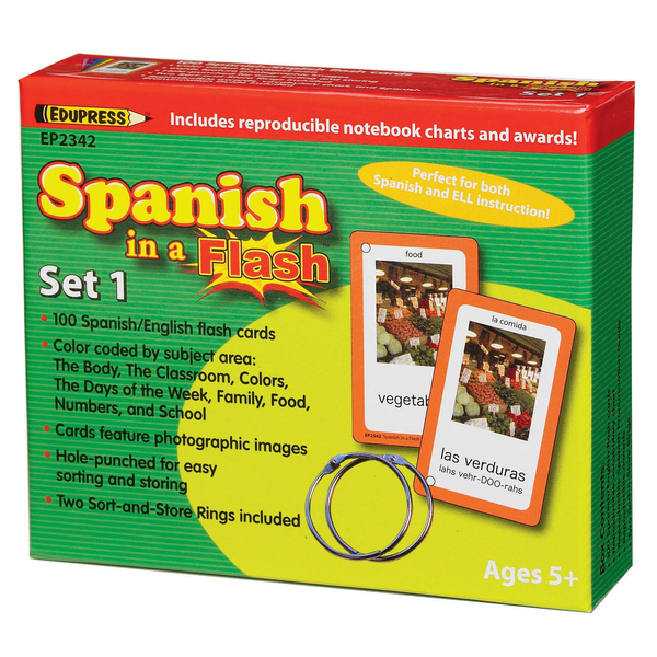 Edupress Spanish in a Flash™ Set 1 TCR62342